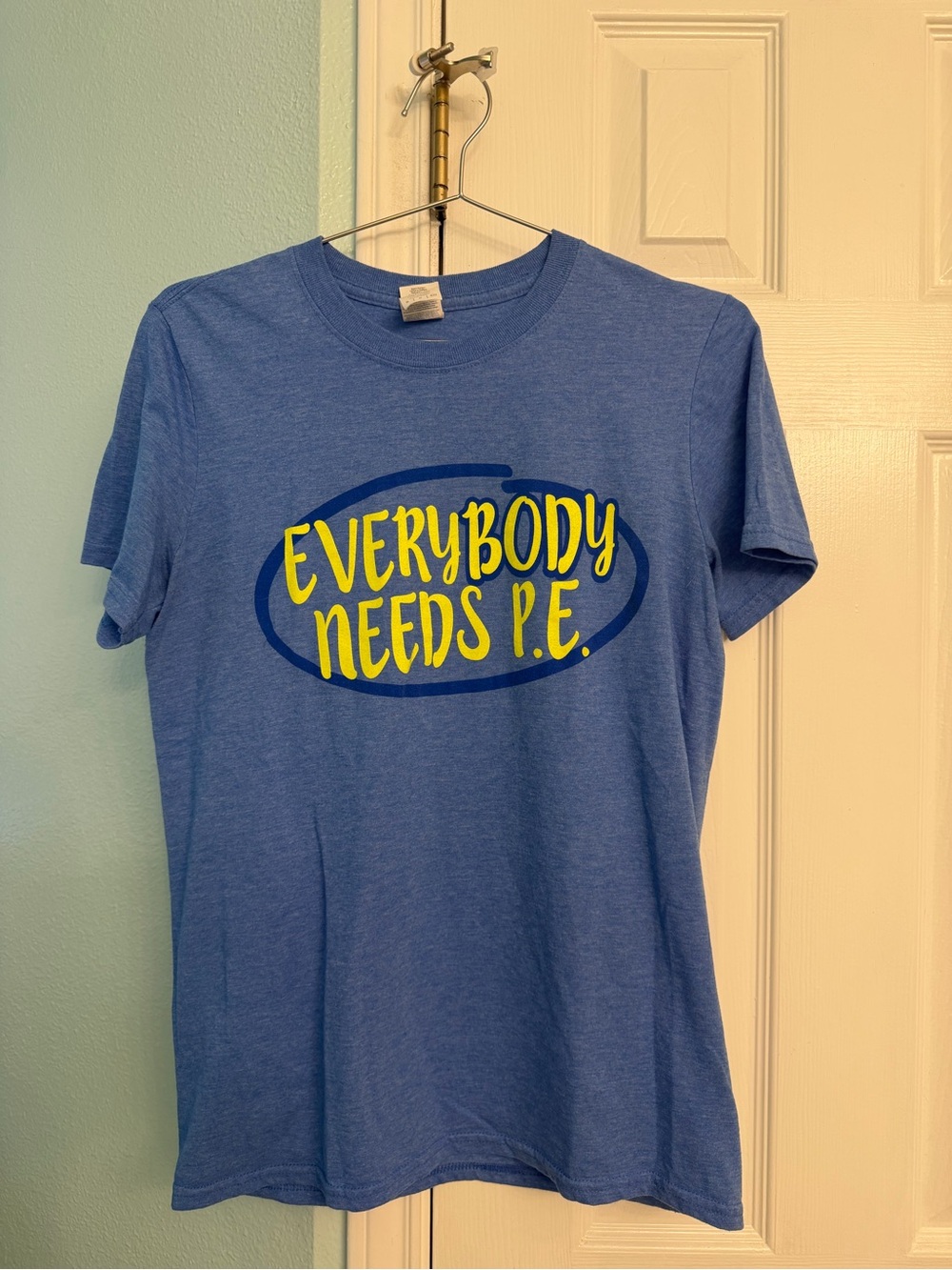 Everybody Needs P.E. Blue Graphic Tee